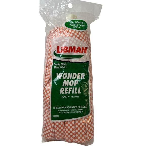 Libman Wonder Mop Refill #02001 (Fits Libman Wonder Mop #2000) - Picture 1 of 5